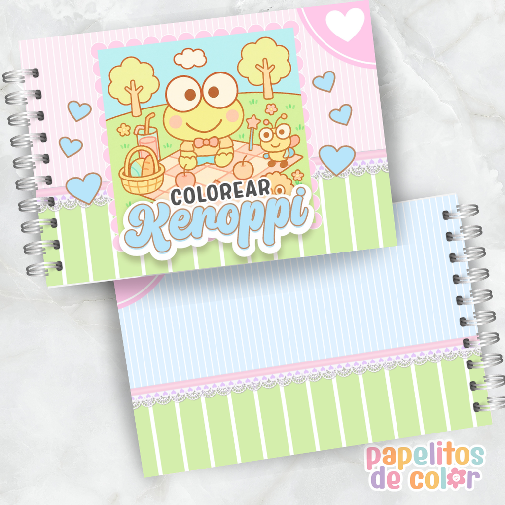 🐸✨ Libro para pintar Keroppi ✨🐸
