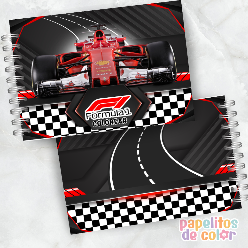 🏁 Libro para pintar Fórmula 1 🏁