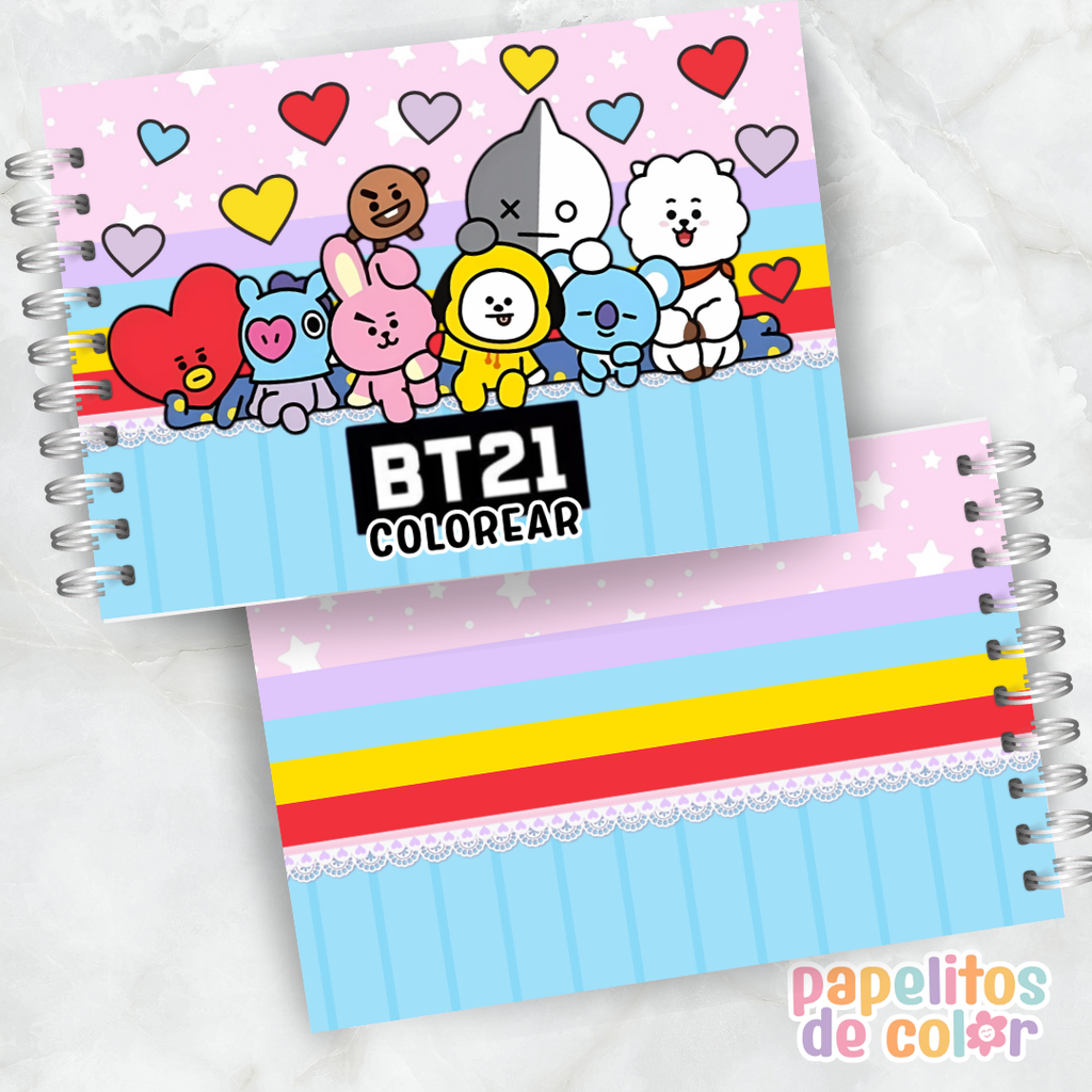 💜🌟 Libro para pintar BT21 🌟💜