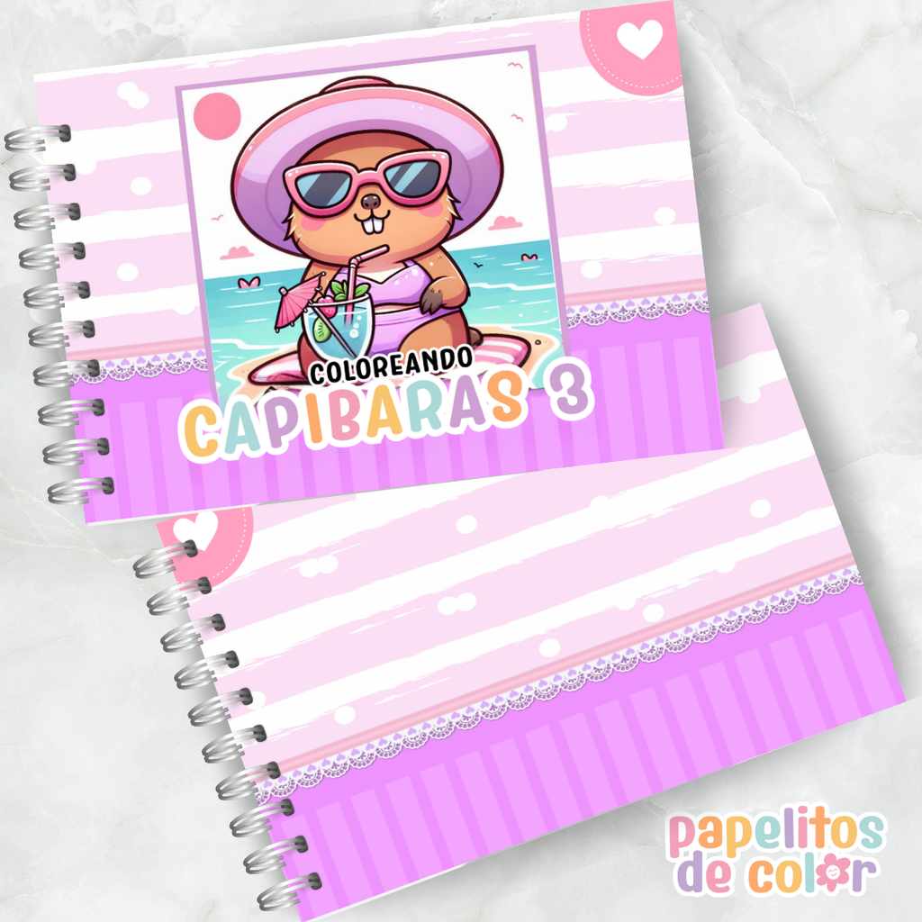 🦫 Libro para Pintar Capibaras Vol. 3 🎨✨