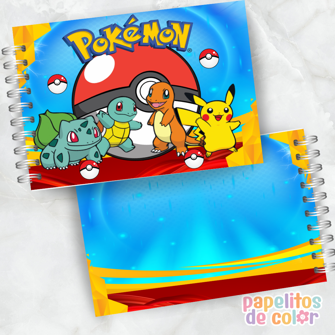 🧡✨Libro para pintar Pokémon ⚡🎨