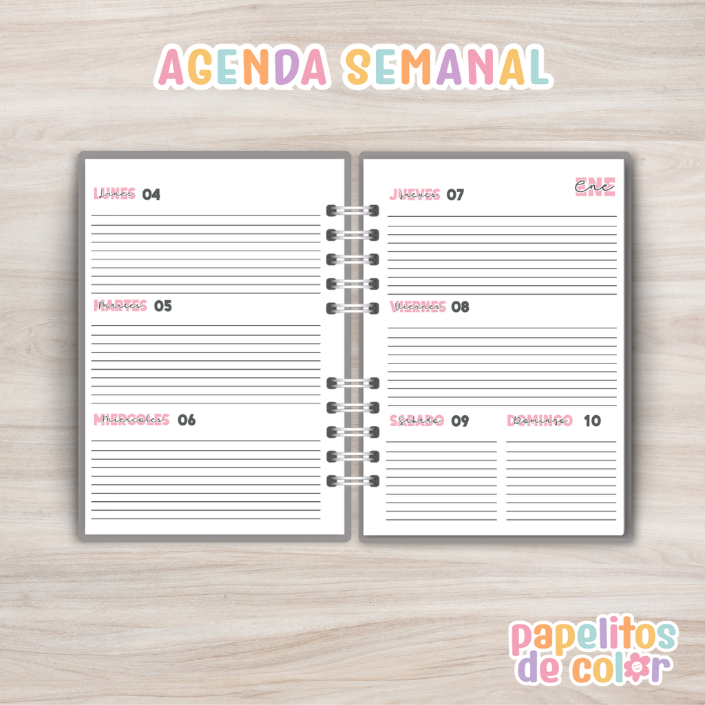 🦩 Agenda Semanal Flamingo 2027 ✨