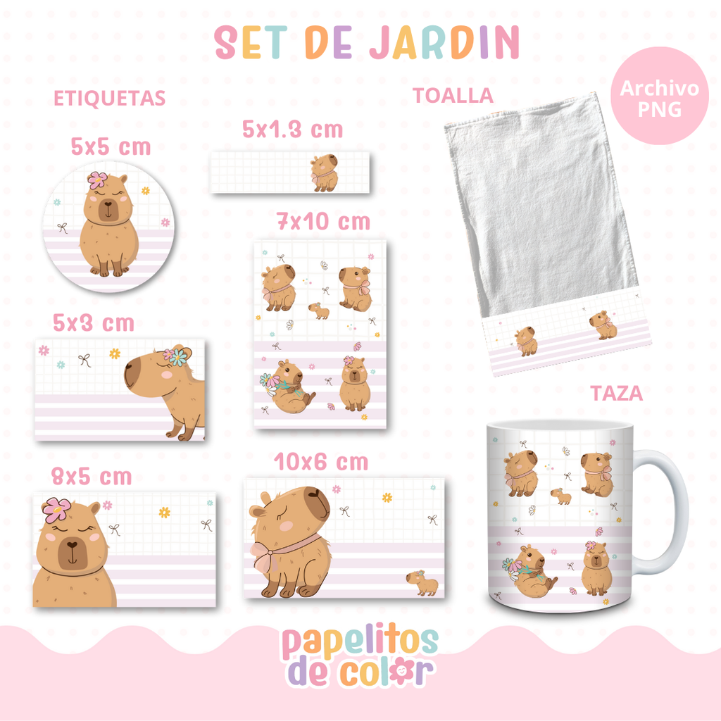 🌸26 - Set Jardín Cute🌿