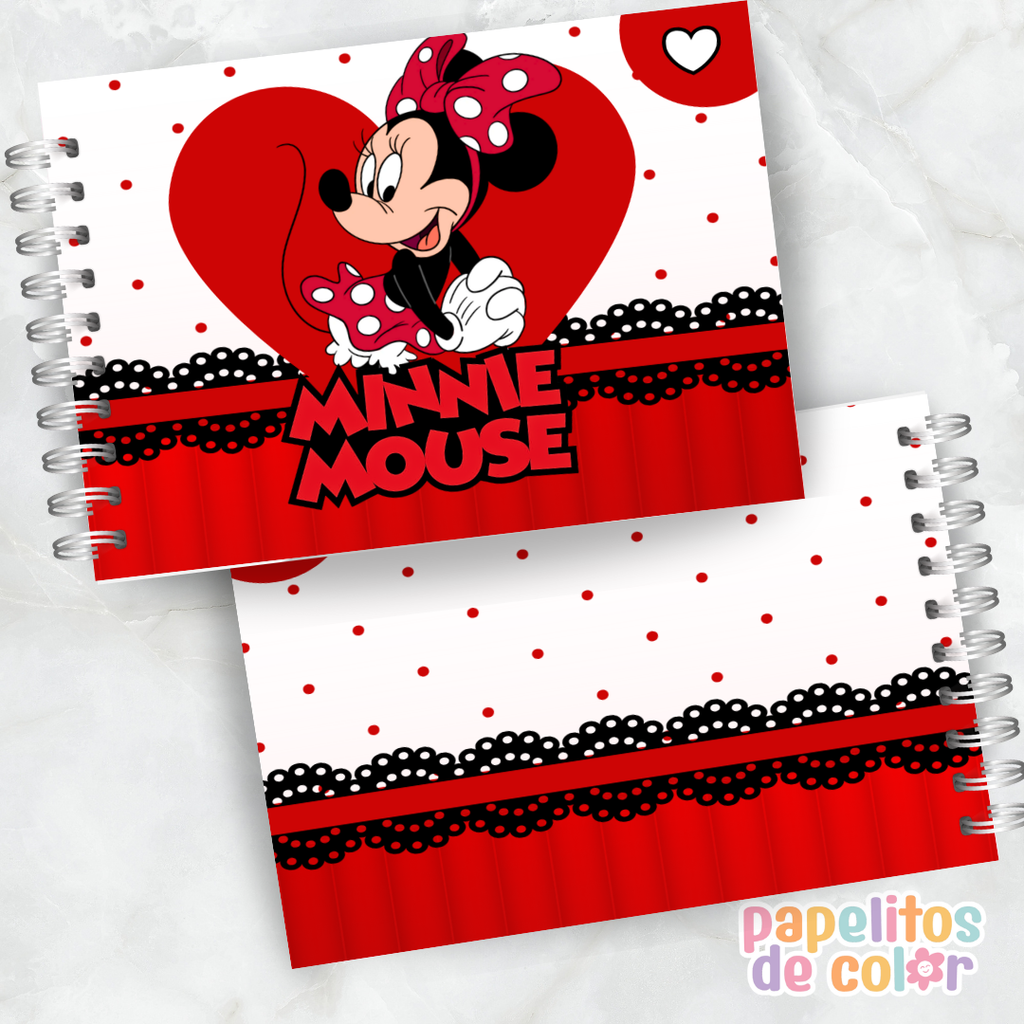 🎀🎶 Libro para pintar Minnie Mouse 💖🎨
