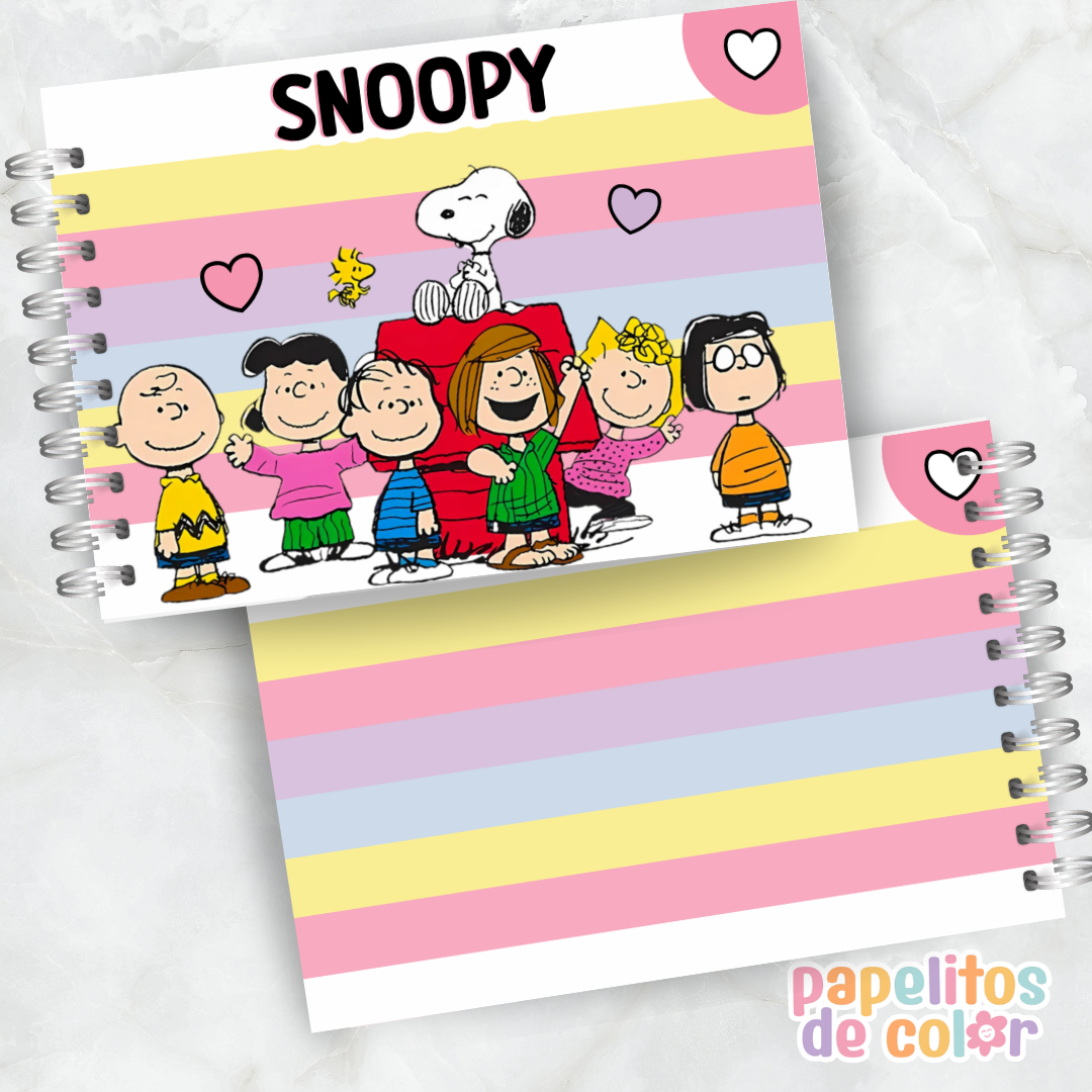 🐶✨ Libro para Pintar Snoopy 🎨💖