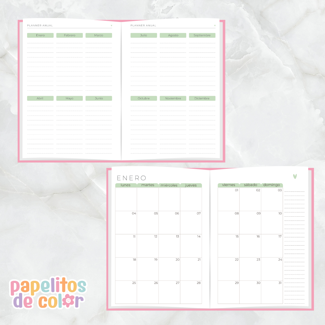 🌷 Agenda Delicada – Estilo Folleto 2027 🌷