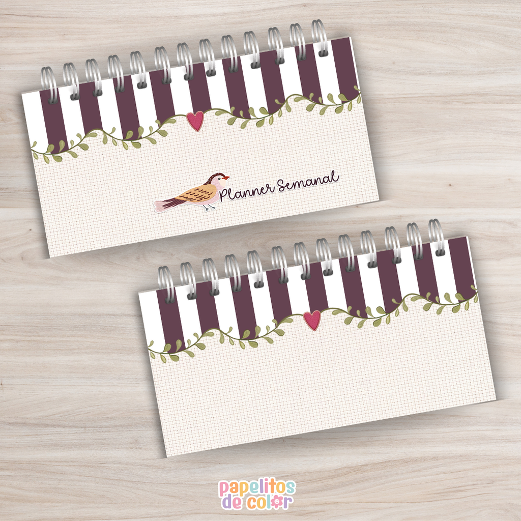 🕰️🌿 Planner Semanal Vintage🌿🕰️
