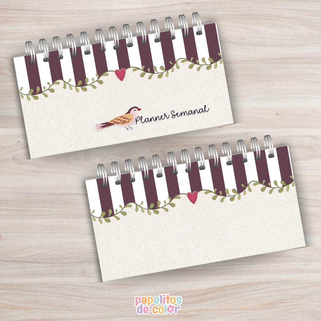 🕰️🌿 Planner Semanal Vintage🌿🕰️