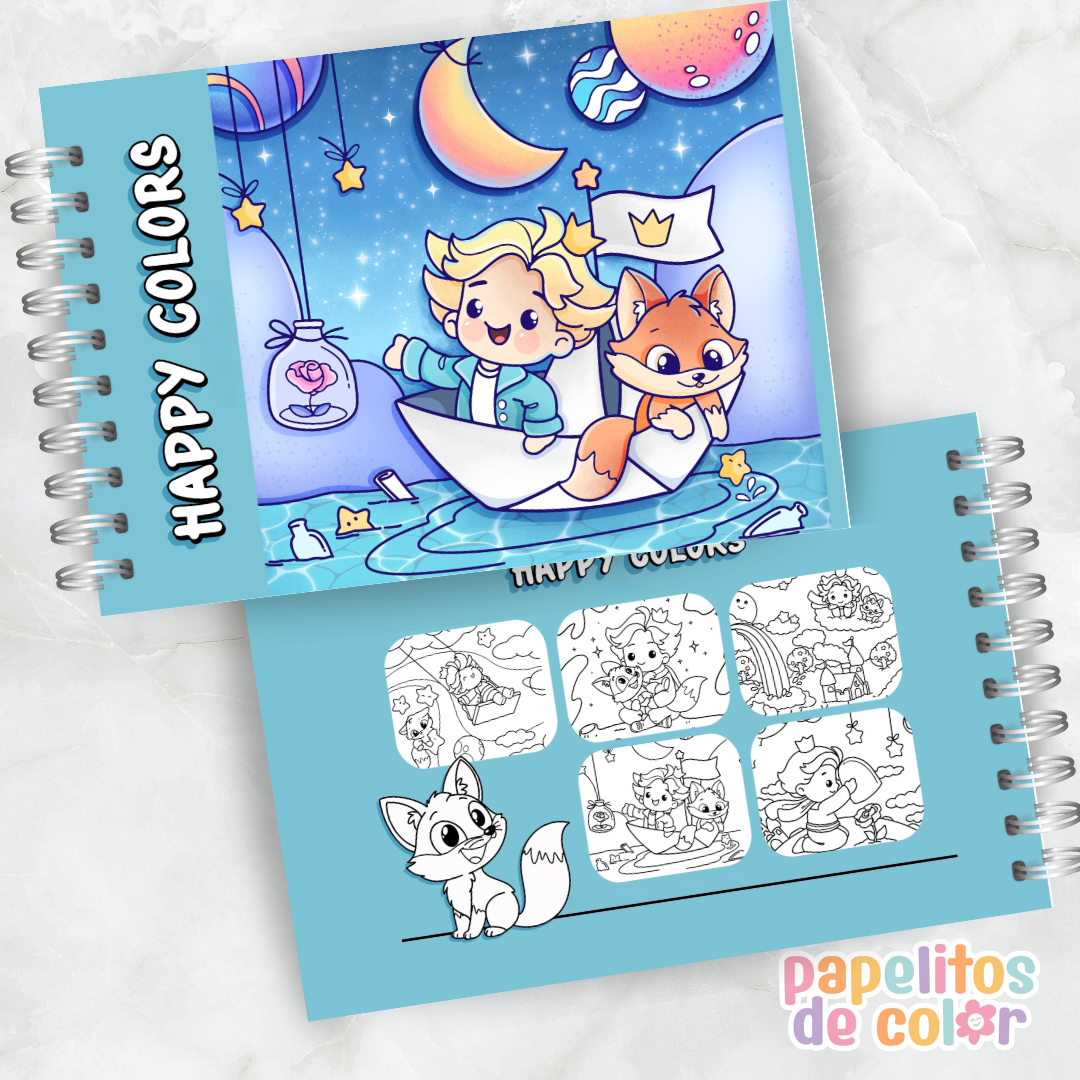 📘 Libro para Pintar – El Principito🌙