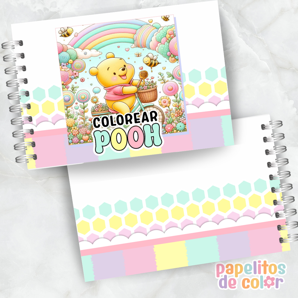 🍯🎶 Libro para pintar Pooh 🧸🎨