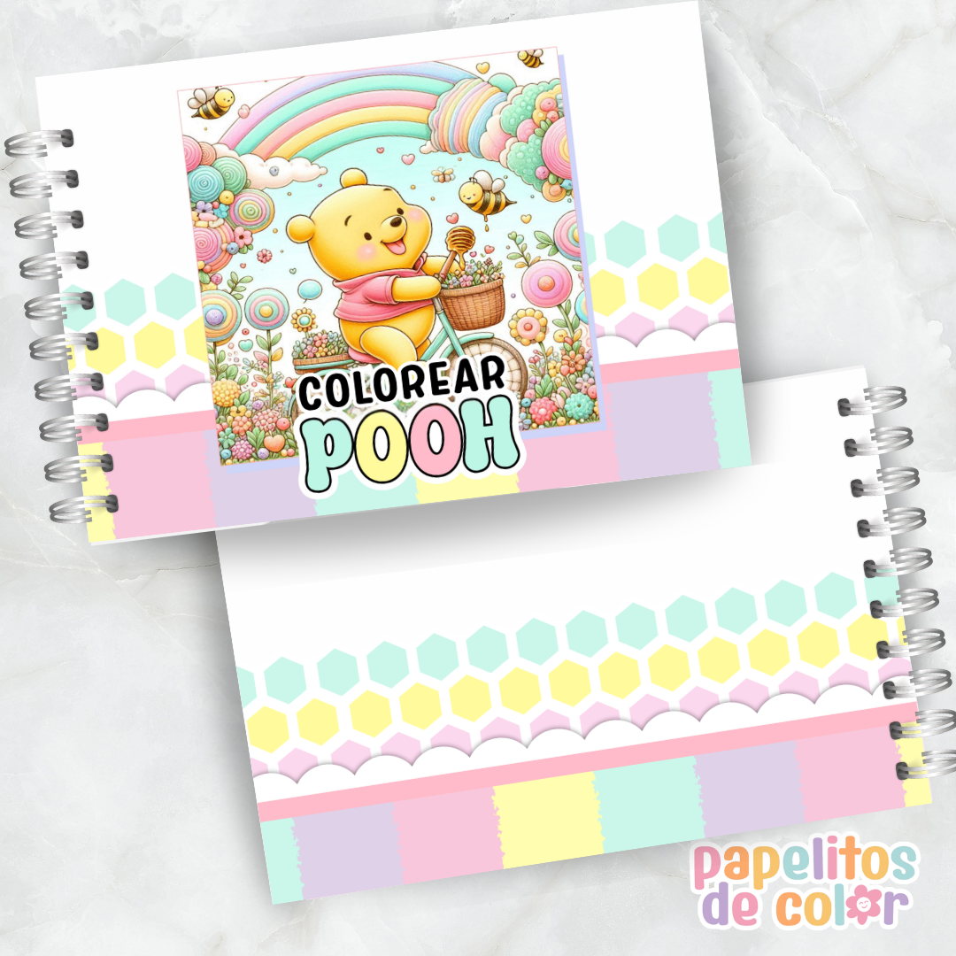 🍯🎶 Libro para pintar Pooh 🧸🎨