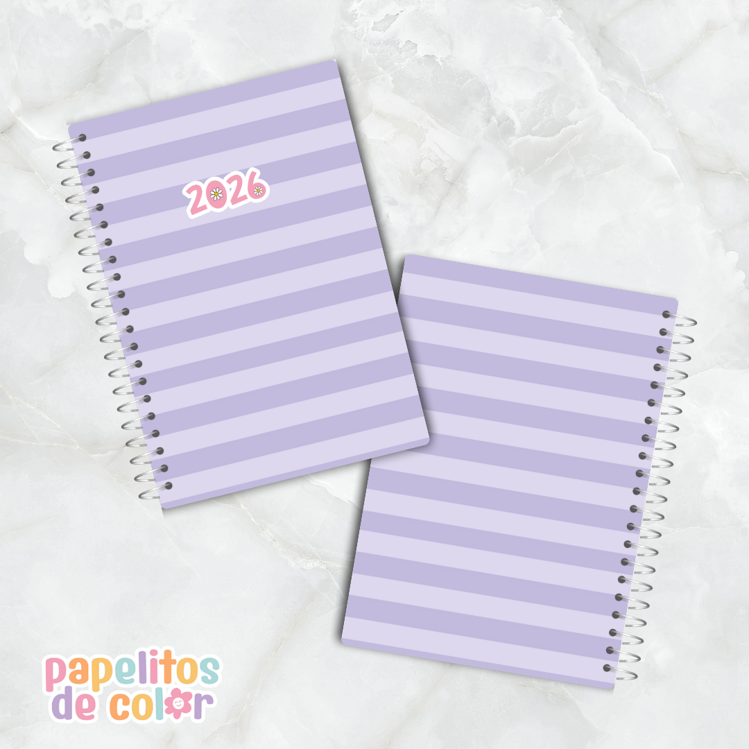 Agenda Uau 2026 – 2 Días por Hoja 🌸📔✨