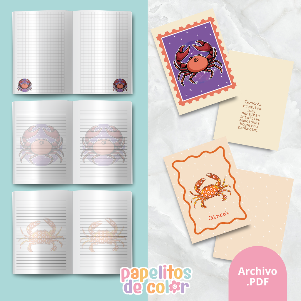 ♓ Cuadernos Abrochados del Zodiaco