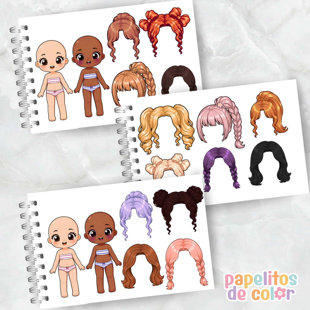🍓🍒 ¡Paper Dolls Frutitas! 🍋🍉