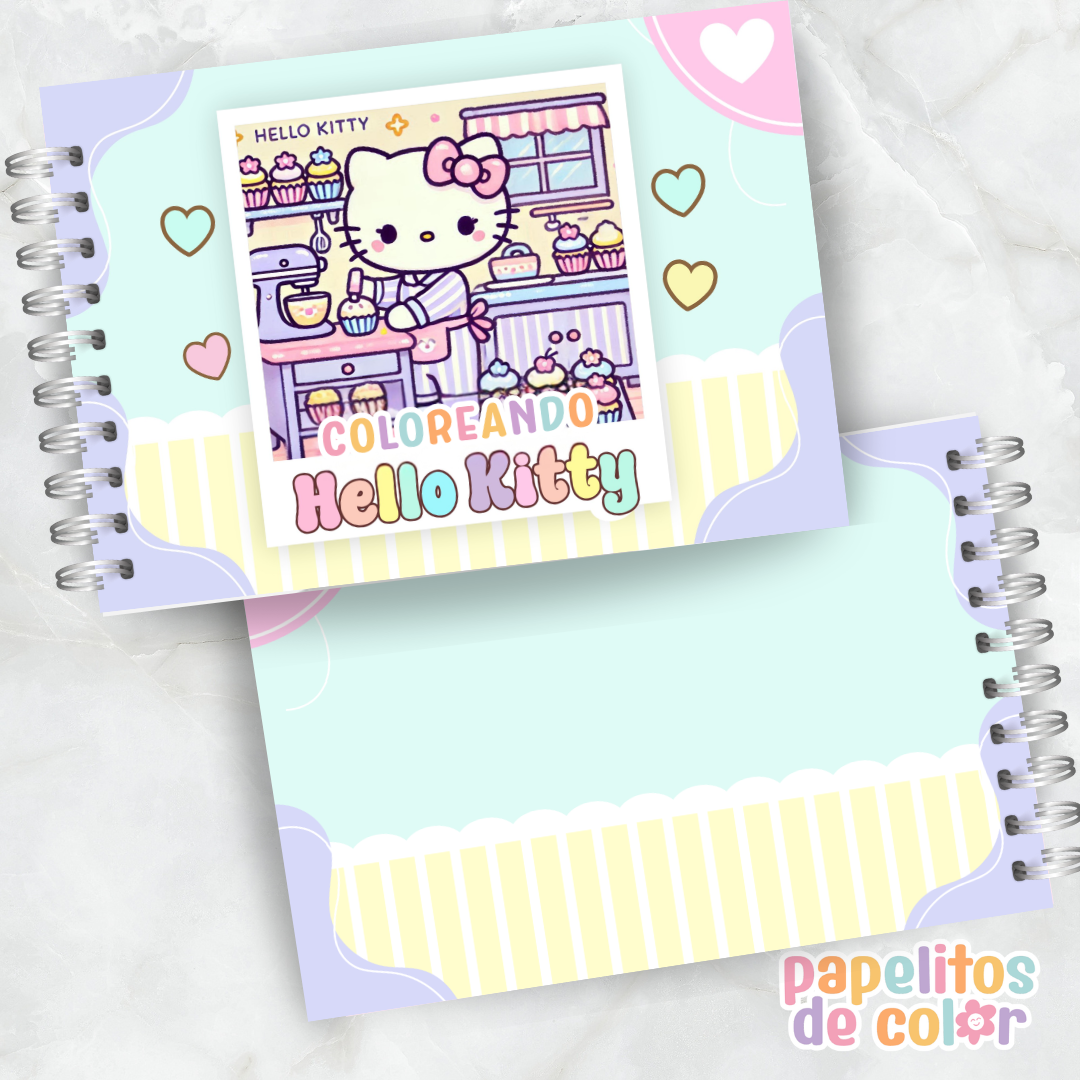🐱💖Libro para pintar Hello Kitty 🎀✨