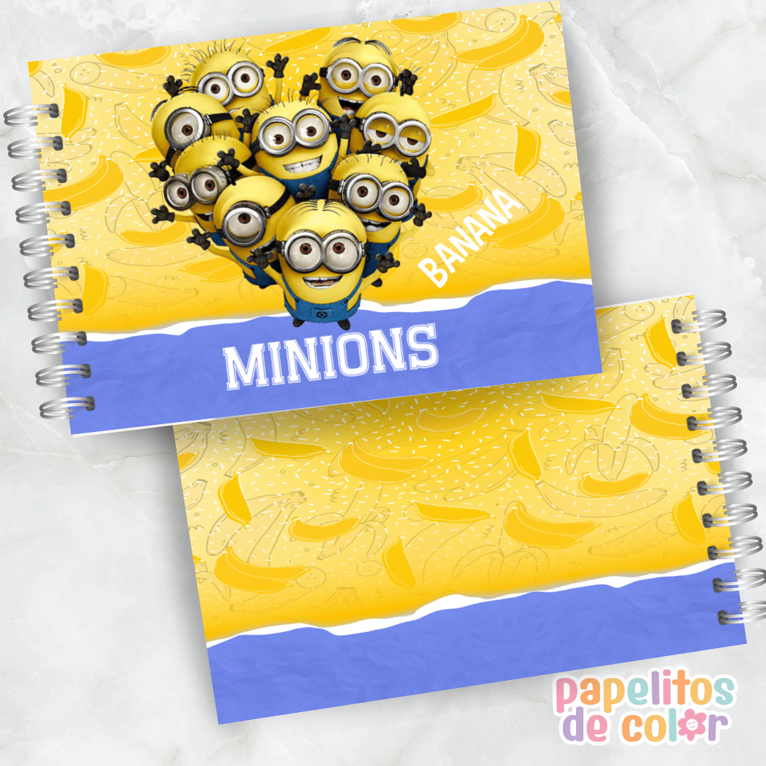 🍌💛 Cuaderno para pintar Minions 💛🍌