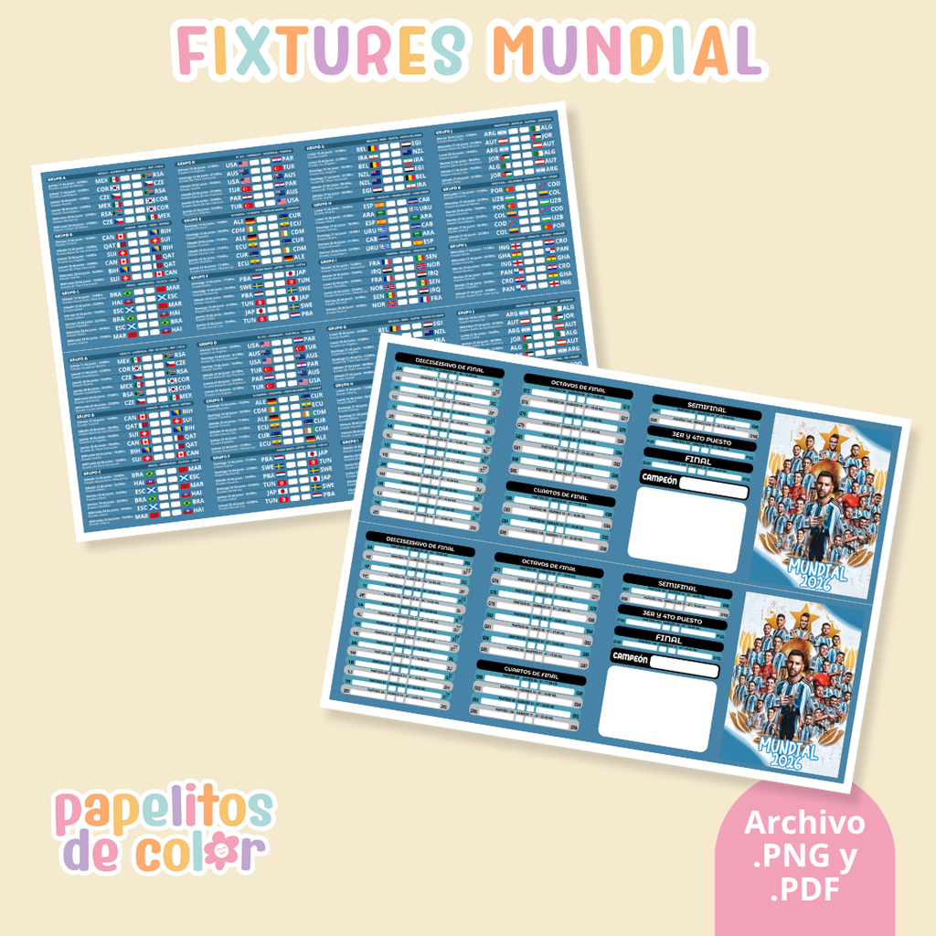 ⚽🐐Calendario Mundial 2026 Messi – Edición Exclusiva 🐐⚽