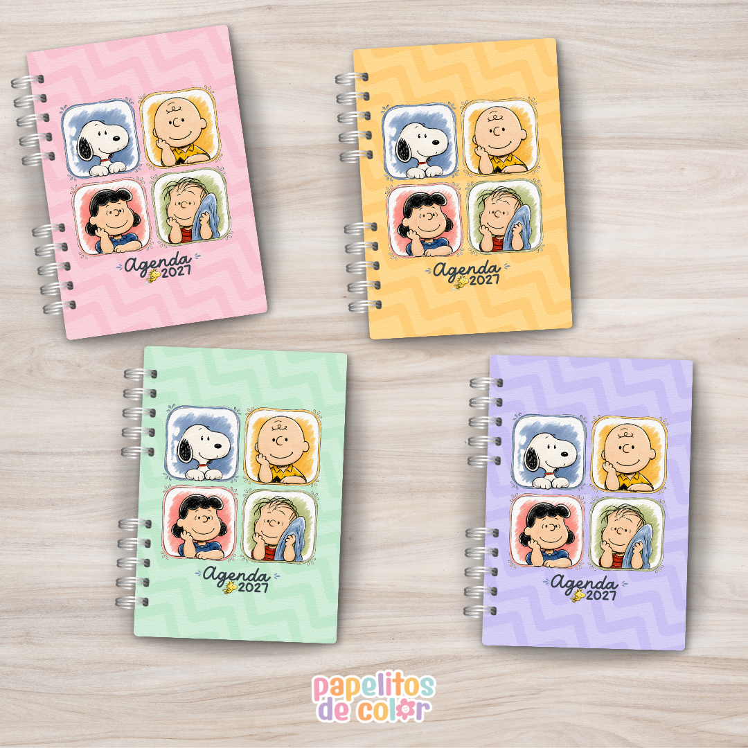 🐶✨ Agenda Snoopy– Dos Días por Hoja 2027🤍