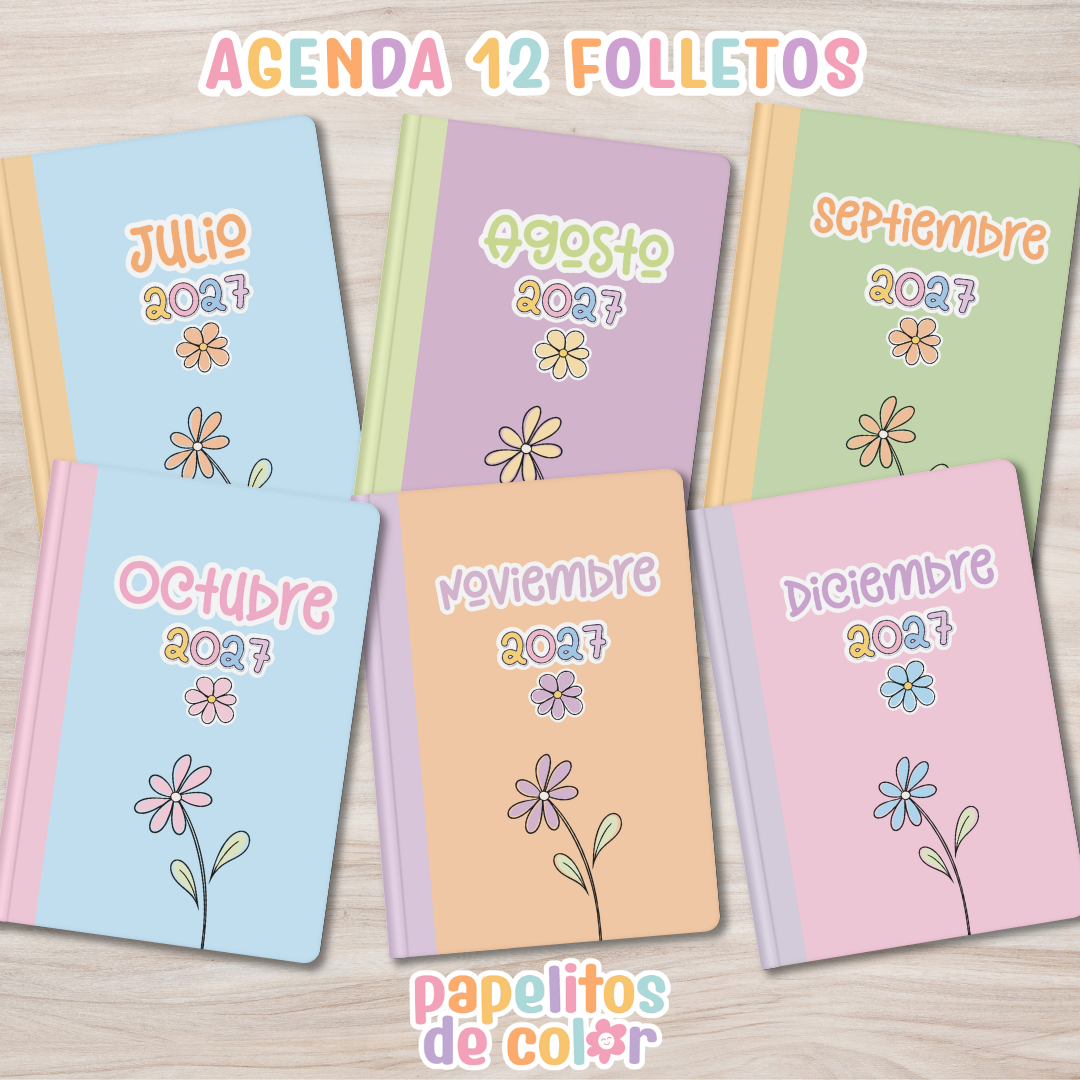 💫Agenda Charletas - Estilo Folleto 2027🗓️