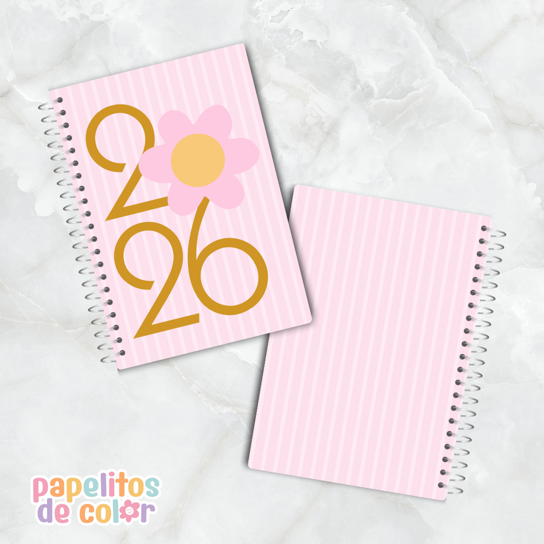 Agenda Comforta 2026 – 2 días por página 🌿✨