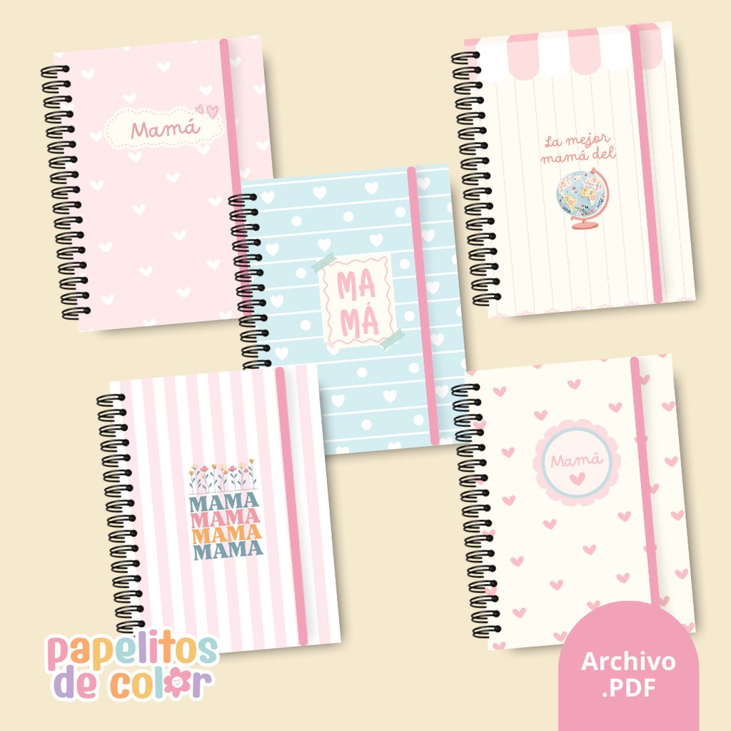 Pack de 25 Portadas para Mamá 🌸✨