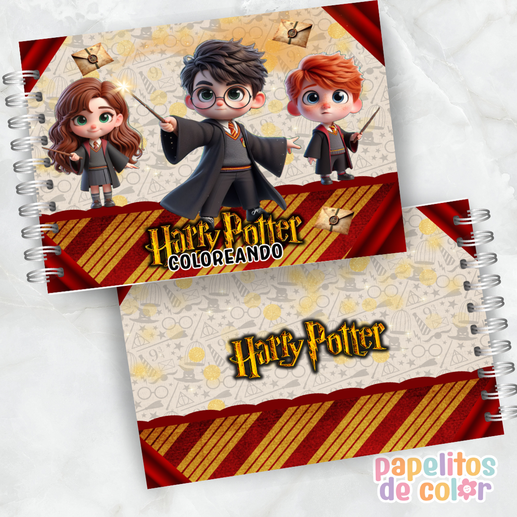🪄✨ Cuaderno para pintar Harry Potter ✨📖