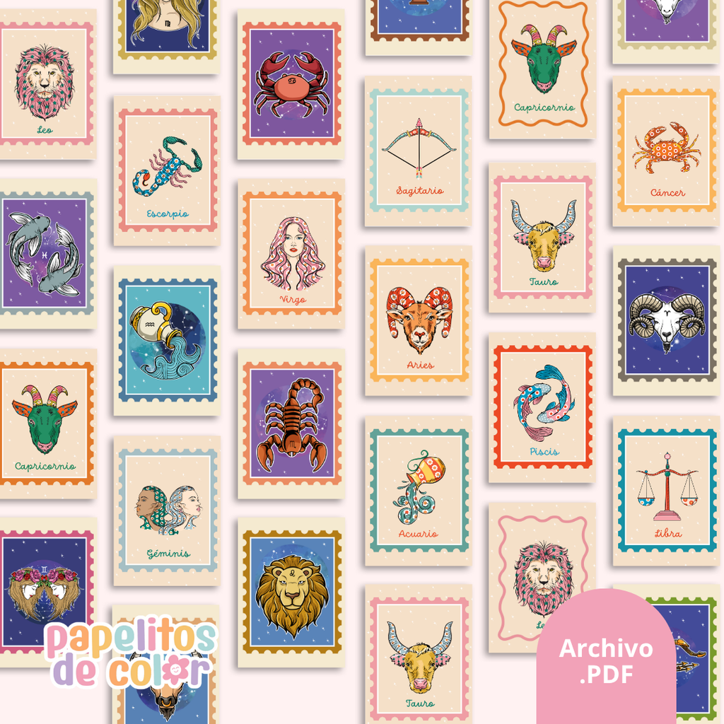 ✨ Pack de 42 Portadas Zodiacales