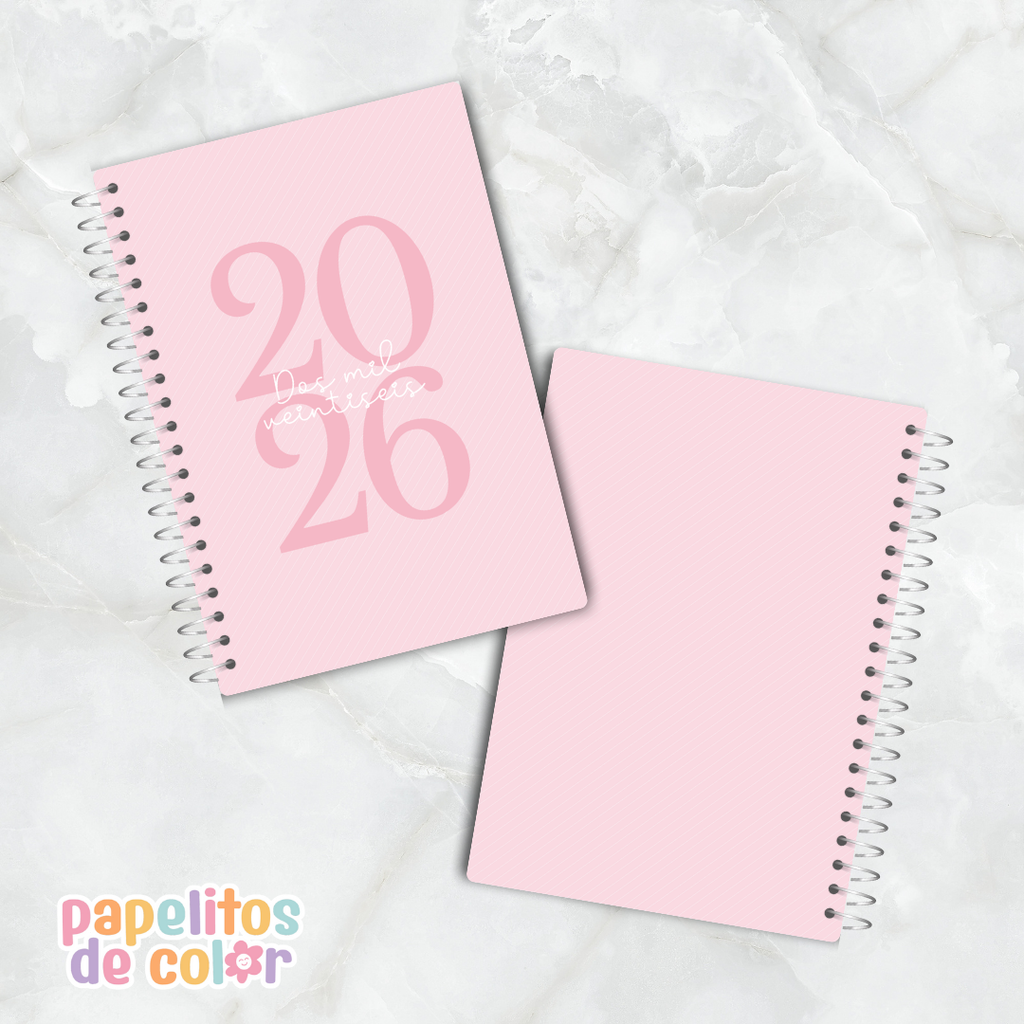 Agenda Semanal 2026 Delicada ✨