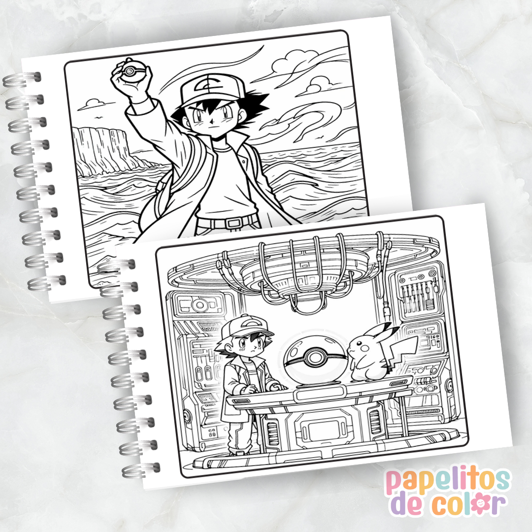 ⚡🎨 Libro para Pintar de Pikachu 🖍️✨