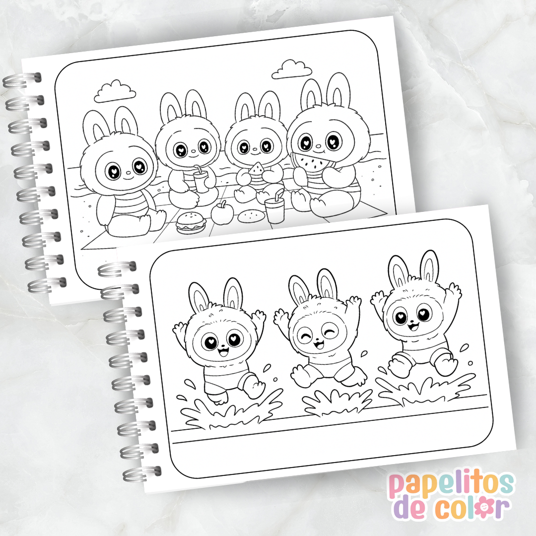 🎨 Libro para Pintar Labubus ✨