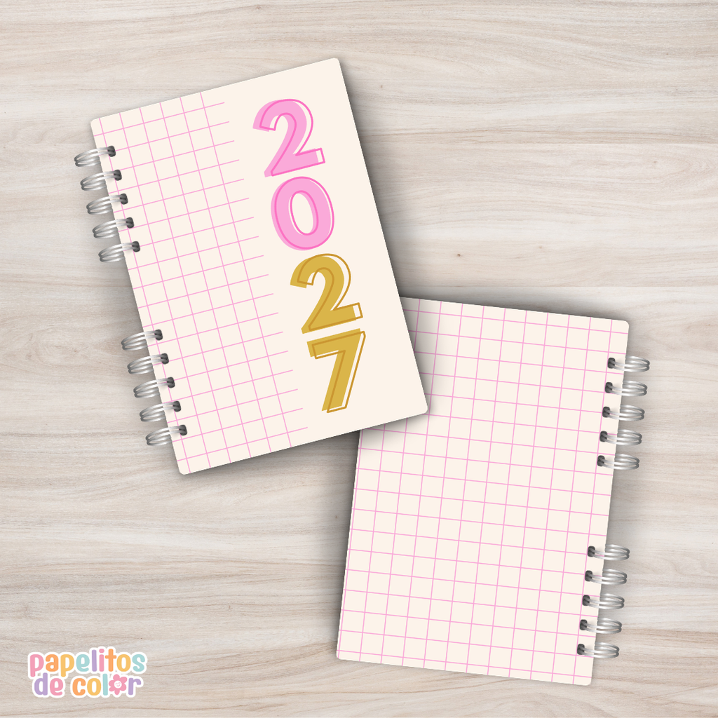 🌿✨ Agenda Comforta – 2 Días por Página 2027  📖💛
