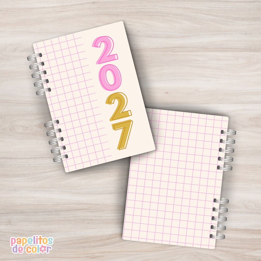🌿✨ Agenda Comforta – 2 Días por Página 2027  📖💛