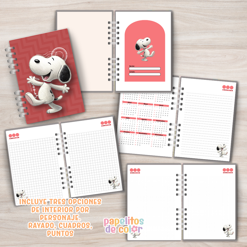 🐶 Cuadernos A4 Snoopy ✨