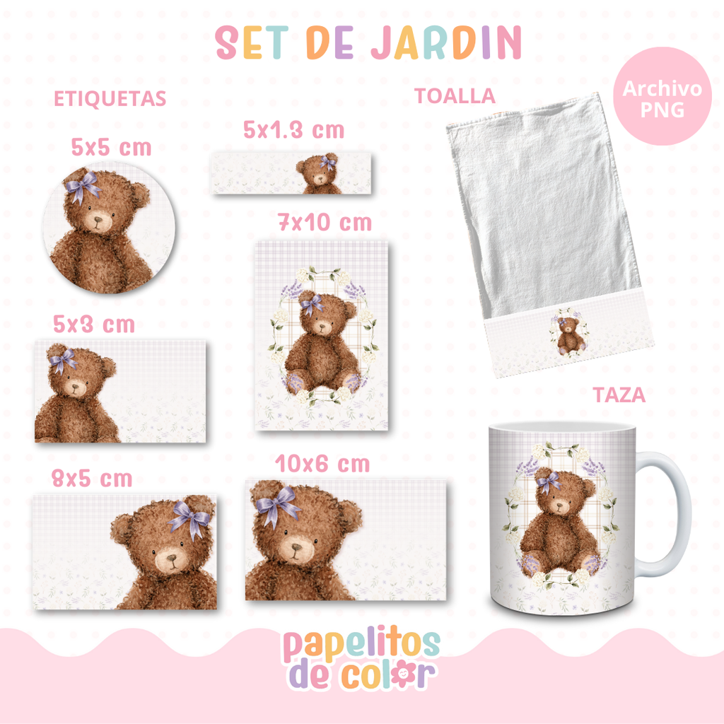 🌸26 - Set Jardín Cute🌿