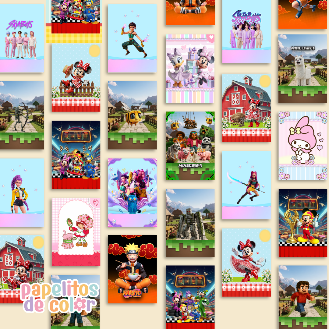 📚✨ Combo Portadas Personajes – Vol. 4 🎨💖