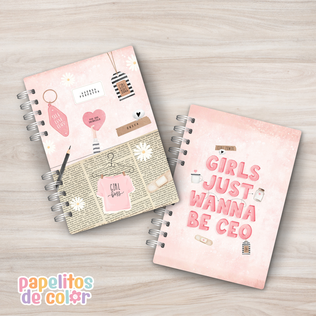 ✨🌸 Agenda Perpetua - Girl Pink  💕📖
