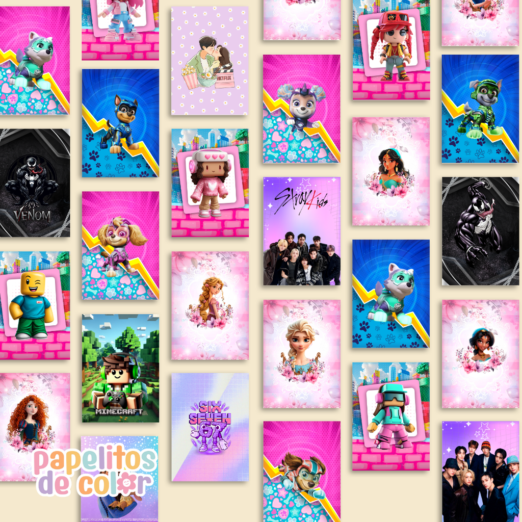 📚✨ Combo Portadas Personajes – Vol. 15 👑🎨