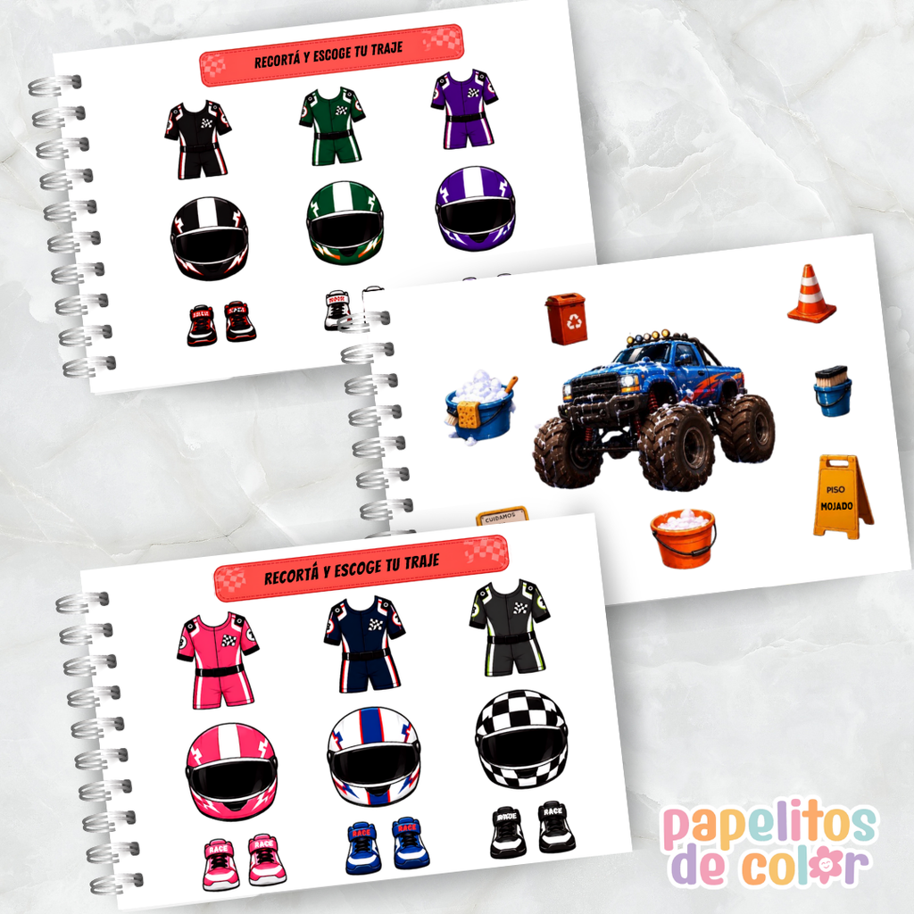 🚗🏁 ¡Paper Dolls Coches! 🔧✨