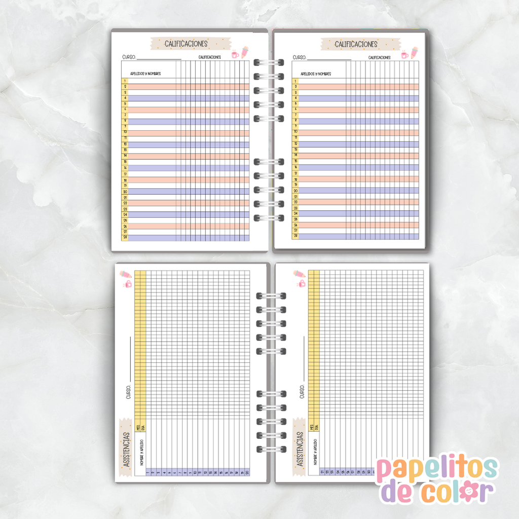 Agenda Docente 2026 ✏️📚✨