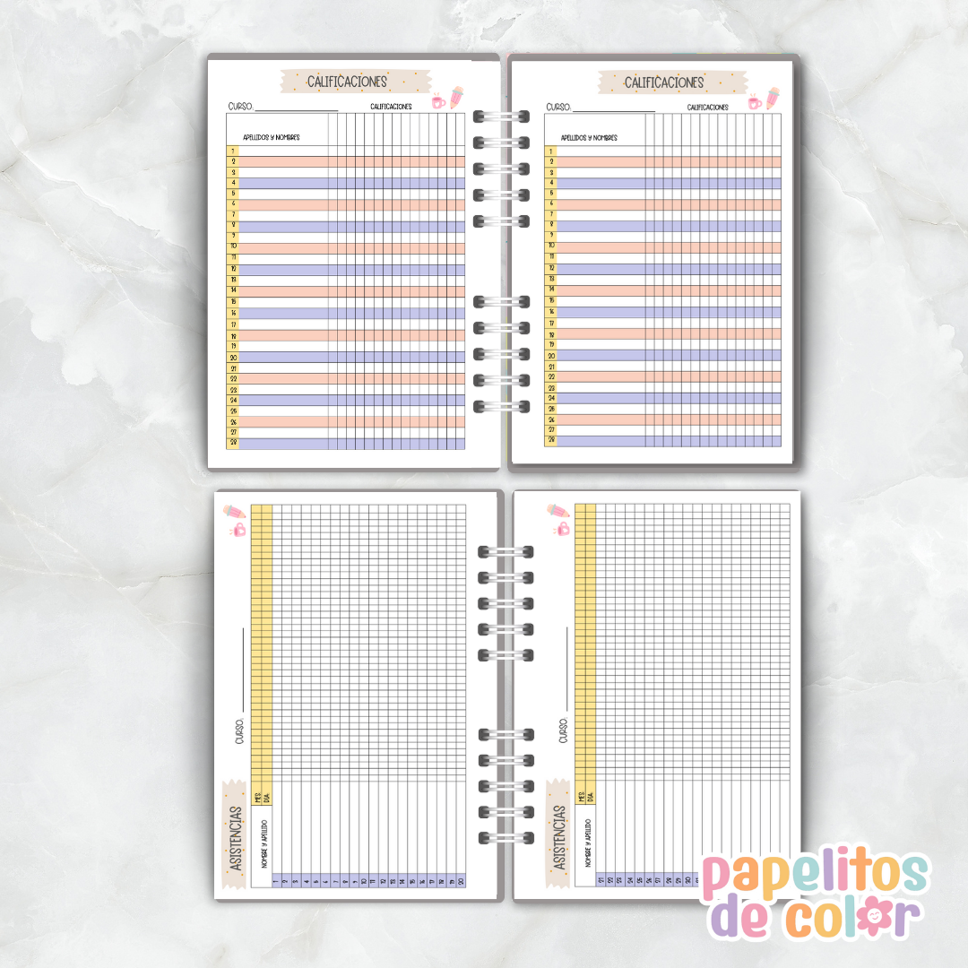 Agenda Docente 2026 ✏️📚✨