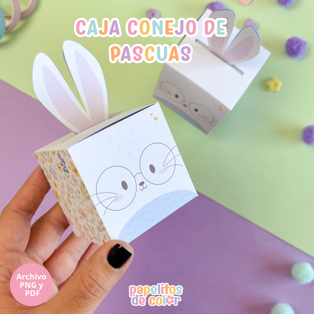 🐰🎁 Caja Conejito de Pascua 🐰