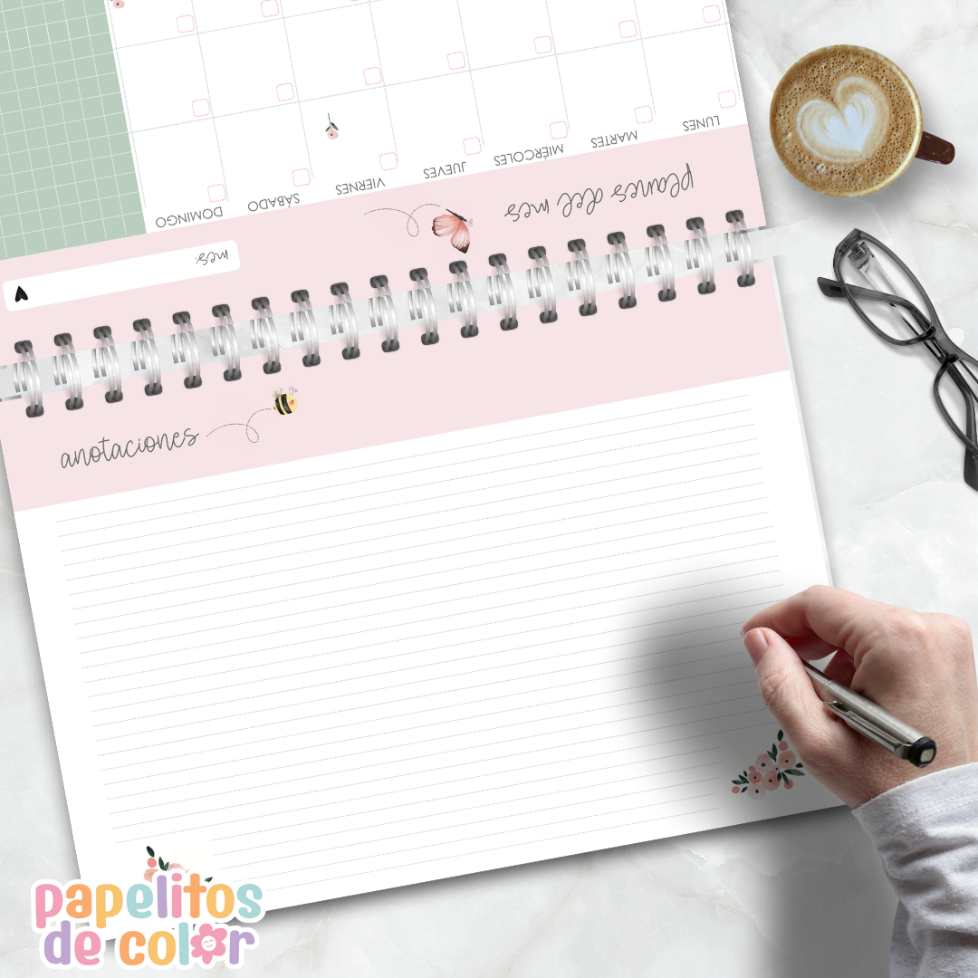 🌸✨ Combo Jardín – Papelería Delicada ✨🌸