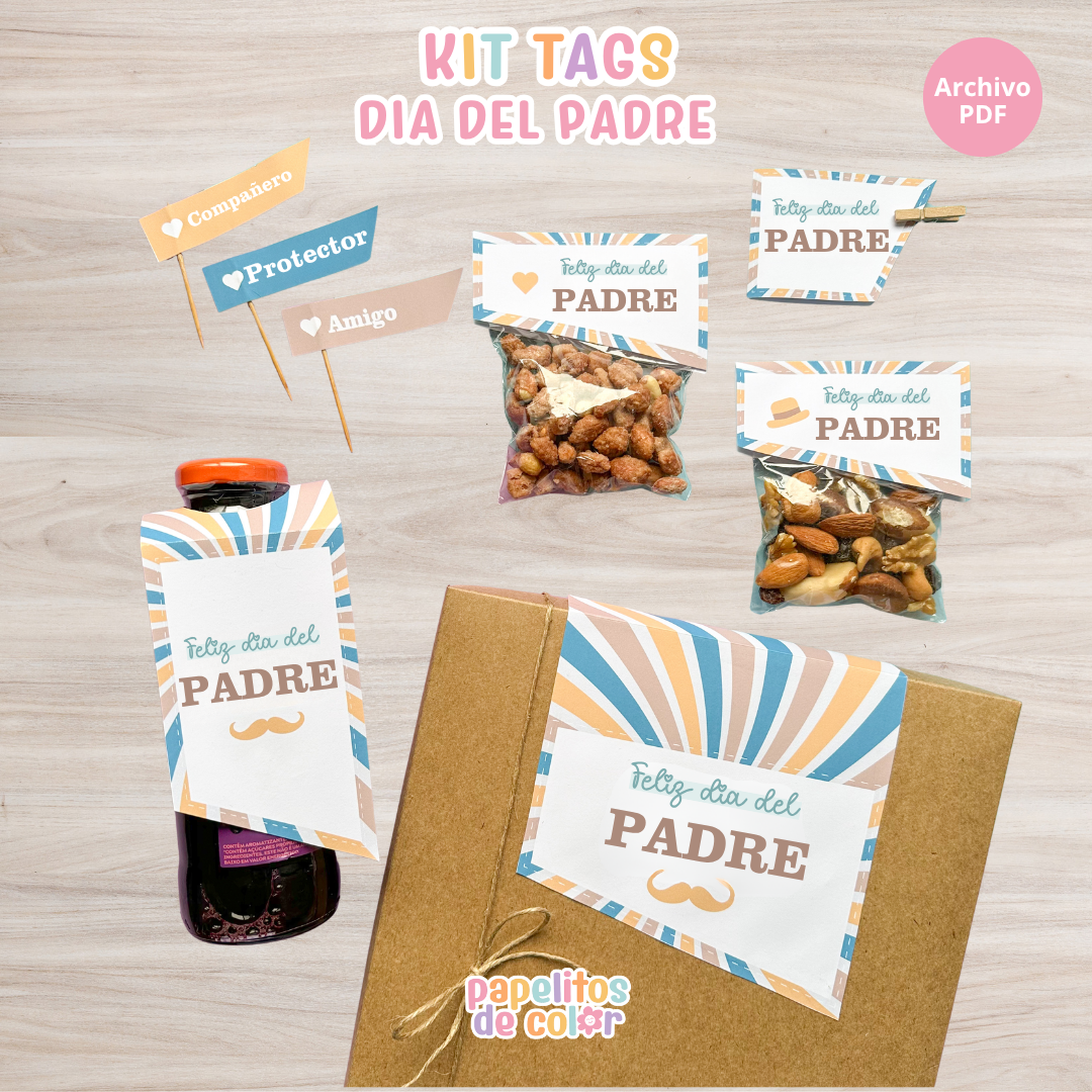 🏆 Kit Tags Día del Padre VOL. II – Picadas & Cervecita 🍺🥜