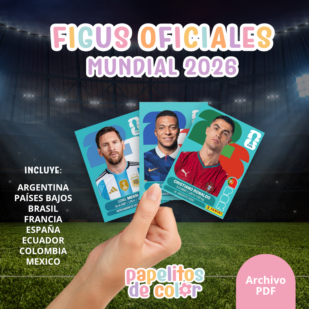 🌍 Figuritas Oficiales Mundial 2026 ⚽✨