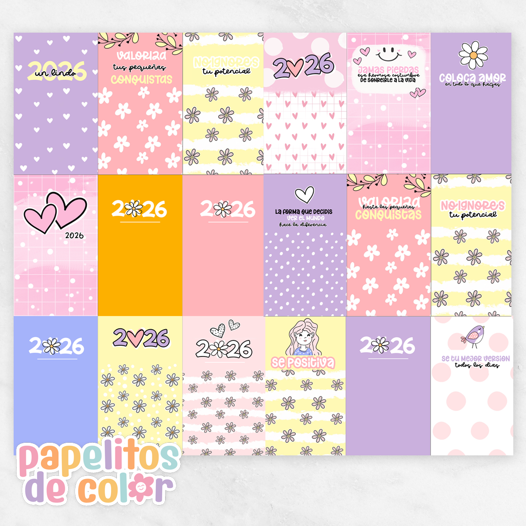 Calendario Mignon Pastel 2026  ✨📅