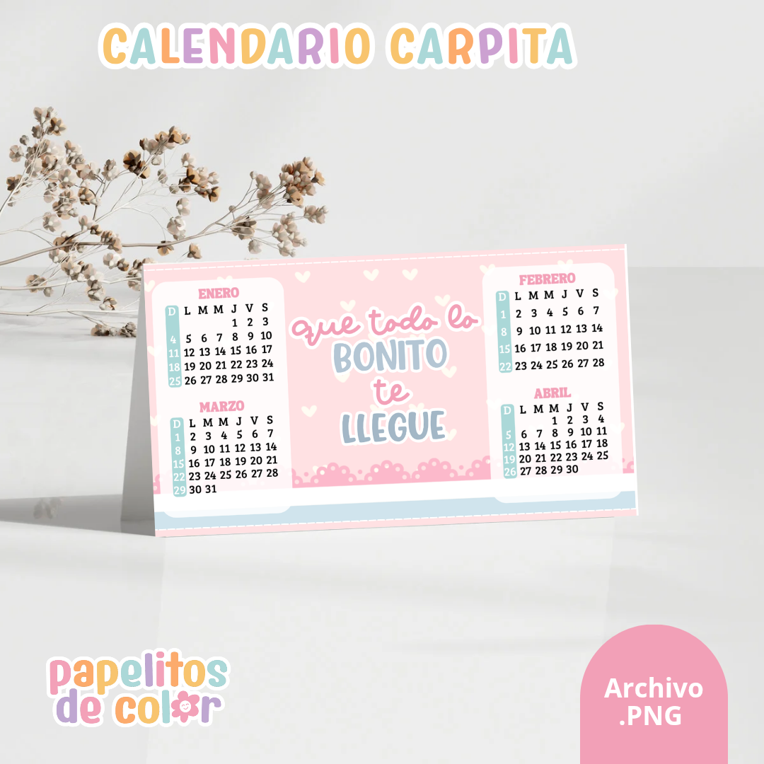🗓️ Calendario Estilo Carpa 2026✨