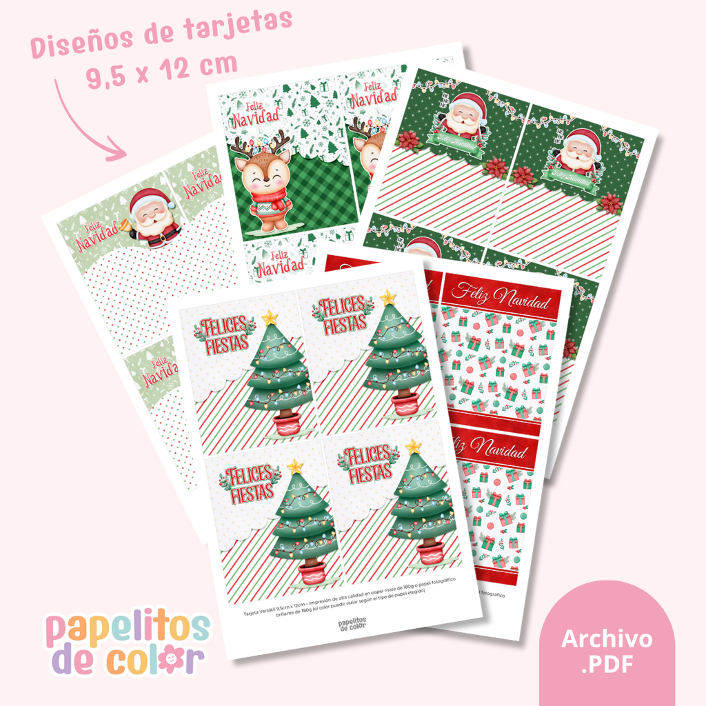 🎁 Pack de Tarjetas y Envoltorios Navideños